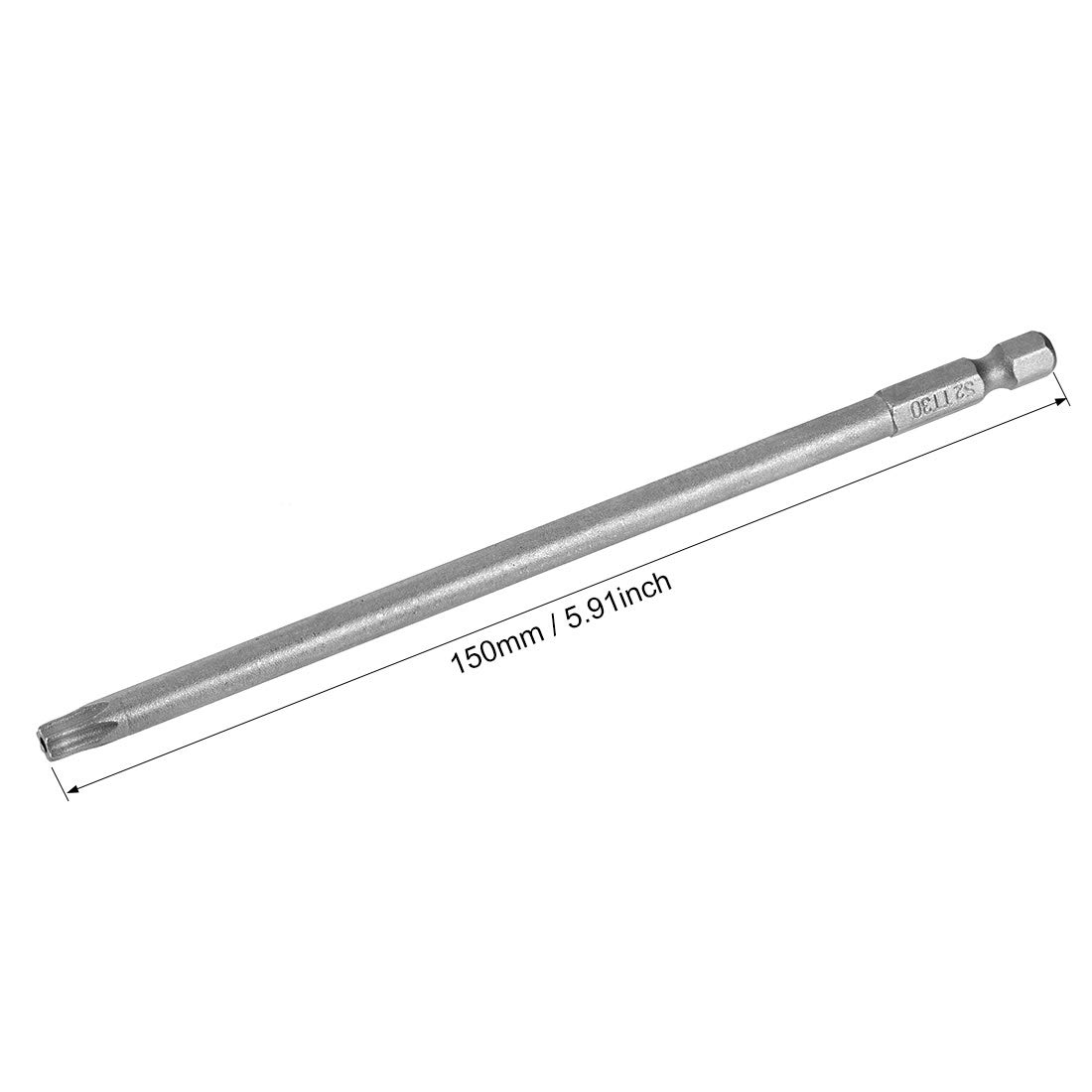 T35 Magnetic Torx Screwdriver Bits, 1/4 Inch Hex Shank 5.9-inch